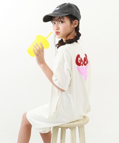 devirock（デビロック）の「デビラボ BIGシルエット バックプリント半袖ワンピース（ワンピース・キッズ・その他6/その他4/その他7/その他1/その他2/その他3/その他5・100cm/110cm/120cm/130cm/140cm/150cm/160cm）」の2枚目の写真