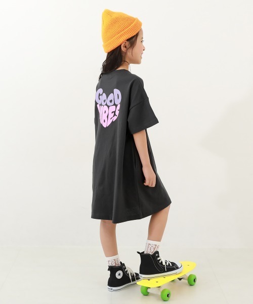 devirock（デビロック）の「デビラボ BIGシルエット バックプリント半袖ワンピース（ワンピース・キッズ・その他6/その他4/その他7/その他1/その他2/その他3/その他5・100cm/110cm/120cm/130cm/140cm/150cm/160cm）」の8枚目の写真