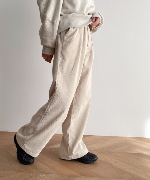 El mar コーデュロイワイドパンツ CANAL JEAN｜El mar コーデュロイワイドパンツ | Rakuten Fashion(楽天