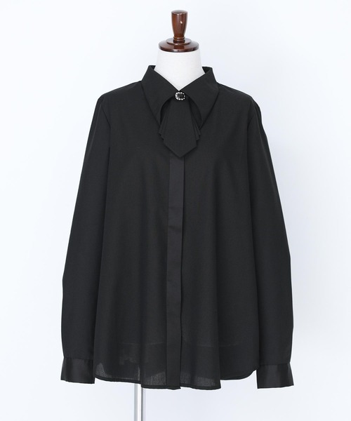 セール(SALE)開催中！ファッション通販 取り外しタイ付きシャツ』（シャツ/ブラウス）｜kOhAKU（コハク トップス