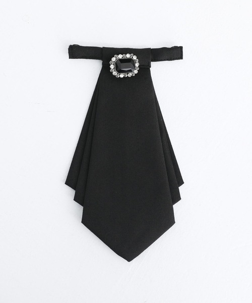 kOhAKU（コハク）の「『取り外しタイ付きシャツ』（シャツ/ブラウス・レディース・ブラック/オフホワイト・1/2）」の21枚目の写真