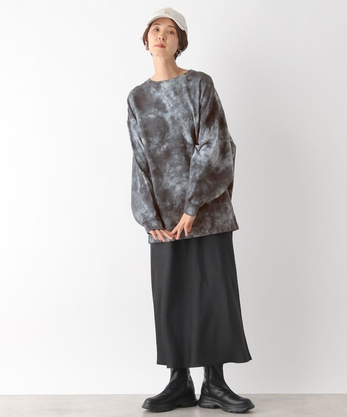 LEPSIM（レプシィム）の「タイダイチュニック　992078（スウェット・レディース・グレー/ライトブルー/イエロー・FREE）」の8枚目の写真