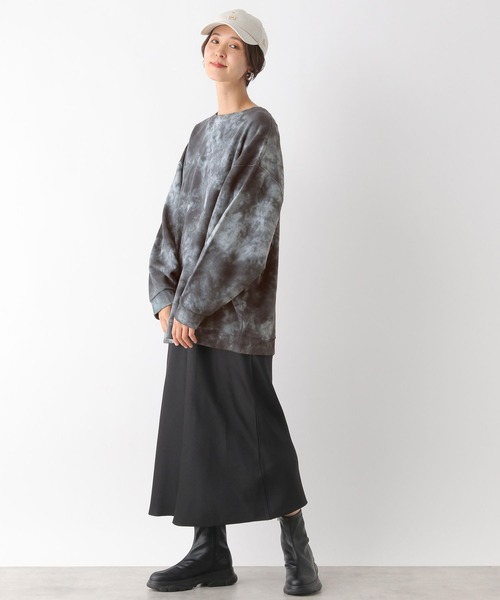 LEPSIM（レプシィム）の「タイダイチュニック　992078（スウェット・レディース・グレー/ライトブルー/イエロー・FREE）」の10枚目の写真