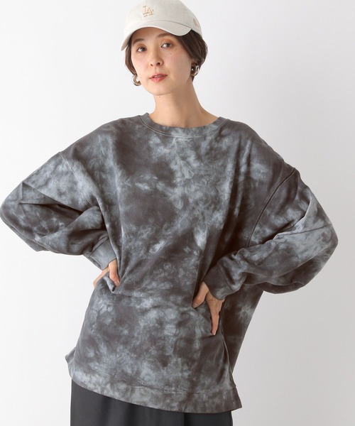 LEPSIM（レプシィム）の「タイダイチュニック　992078（スウェット・レディース・グレー/ライトブルー/イエロー・FREE）」の12枚目の写真