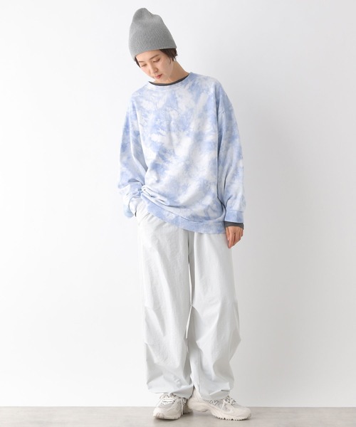 LEPSIM（レプシィム）の「タイダイチュニック　992078（スウェット・レディース・グレー/ライトブルー/イエロー・FREE）」の18枚目の写真