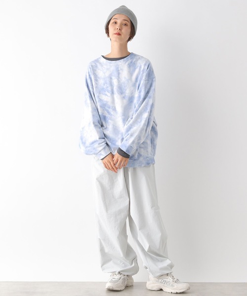 LEPSIM（レプシィム）の「タイダイチュニック　992078（スウェット・レディース・グレー/ライトブルー/イエロー・FREE）」の19枚目の写真