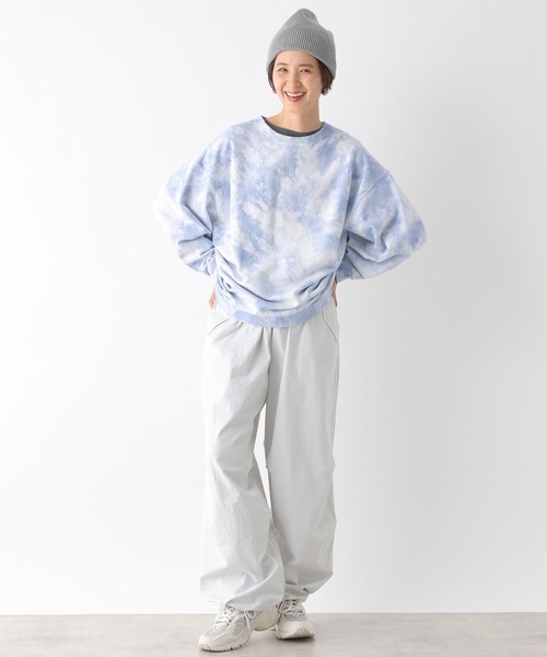 LEPSIM（レプシィム）の「タイダイチュニック　992078（スウェット・レディース・グレー/ライトブルー/イエロー・FREE）」の20枚目の写真