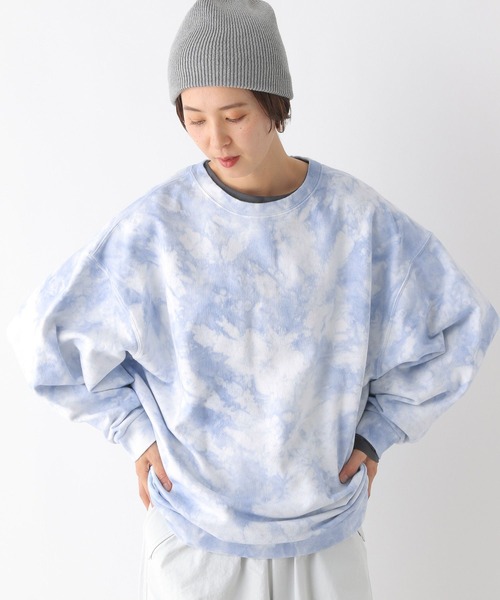 LEPSIM（レプシィム）の「タイダイチュニック　992078（スウェット・レディース・グレー/ライトブルー/イエロー・FREE）」の21枚目の写真