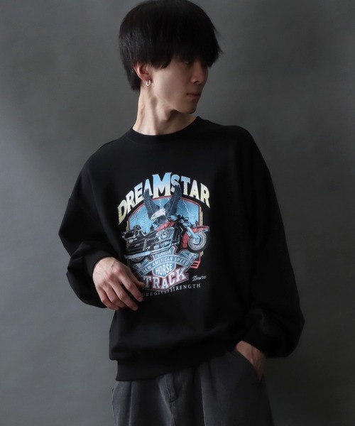 SITRY（シトリー）の「Classical Graphic Sweat Shirt/ヴィンテージライク ロックプリント スウェット トレーナー（スウェット・メンズ・ブラック/ブラック系その他/グレー系その他/チャコール/ブラック系その他2/グレー系その他2・LL/M/L）」の19枚目の写真