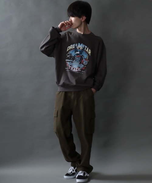 SITRY（シトリー）の「Classical Graphic Sweat Shirt/ヴィンテージライク ロックプリント スウェット トレーナー（スウェット・メンズ・ブラック/ブラック系その他/グレー系その他/チャコール/ブラック系その他2/グレー系その他2・LL/M/L）」の20枚目の写真
