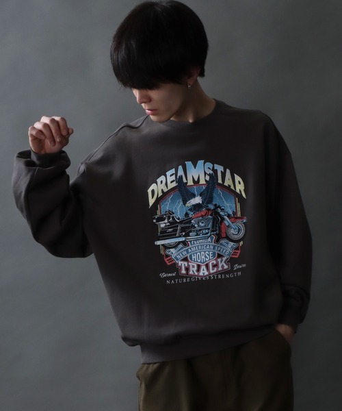 SITRY（シトリー）の「Classical Graphic Sweat Shirt/ヴィンテージライク ロックプリント スウェット トレーナー（スウェット・メンズ・ブラック/ブラック系その他/グレー系その他/チャコール/ブラック系その他2/グレー系その他2・LL/M/L）」の22枚目の写真