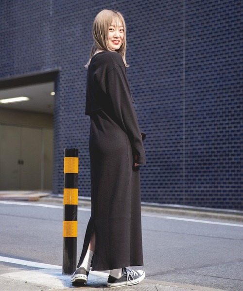 BAYFLOW(ベイフロー)の「【YOU are YOU】【スタッフ企画】2Pワンピース(ワンピース・レディース・ブラック/カーキ・SMALL/MEDIUM)」の8枚目の写真