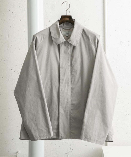 URBAN RESEARCH ROSSO MEN（アーバンリサーチロッソメン）の「『撥水』『XLサイズあり』タイプライターブルゾン（ブルゾン・メンズ・ブラック/グレー/ネイビー/ベージュ・LARGE/MEDIUM/X-LARGE/SMALL）」の3枚目の写真