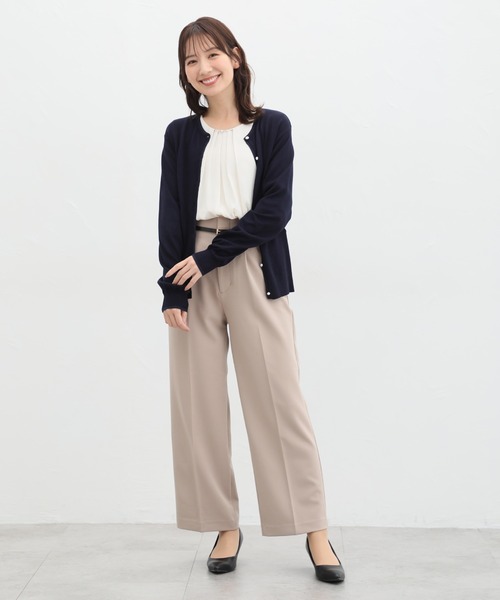 Honeys（ハニーズ）の「花粉対策ラメ使いカーディガン（カーディガン/ボレロ・レディース・ピンク/ネイビー/アイボリー/ブラック/サックスブルー/ライトベージュ・S/M/L/LL）」の13枚目の写真