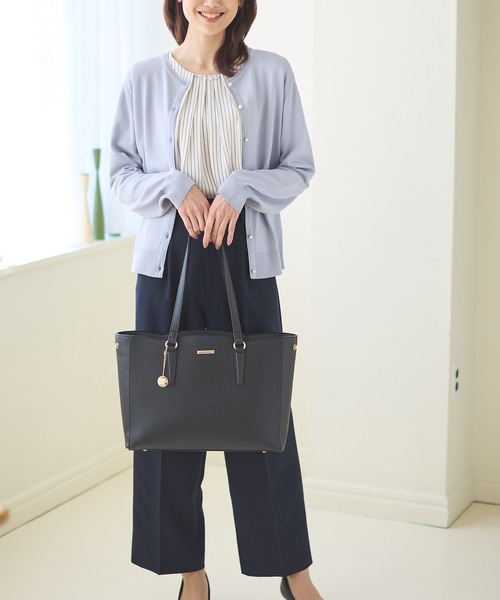 Honeys（ハニーズ）の「花粉対策ラメ使いカーディガン（カーディガン/ボレロ・レディース・ピンク/ネイビー/アイボリー/ブラック/サックスブルー/ライトベージュ・S/M/L/LL）」の18枚目の写真