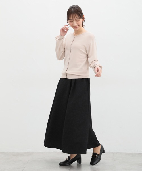 Honeys（ハニーズ）の「花粉対策ラメ使いカーディガン（カーディガン/ボレロ・レディース・ピンク/ネイビー/アイボリー/ブラック/サックスブルー/ライトベージュ・S/M/L/LL）」の21枚目の写真