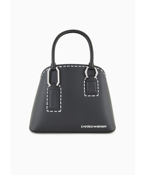 美品✨ エンポリオアルマーニ ハンドバッグ デカロゴ ブラック 黒 エンポリオアルマーニ EMPORIO ARMANI ボディバッグ メンズ