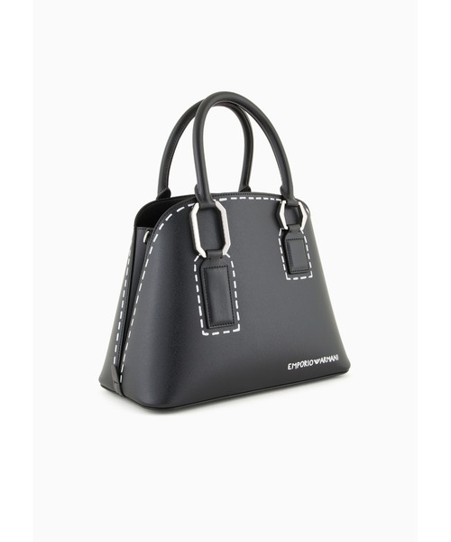 EMPORIO ARMANI（エンポリオアルマーニ）の「【エンポリオ アルマーニ】台形ハンドバッグ オプアートプリント（ハンドバッグ・レディース・ホワイト/ブラック・FREE）」の9枚目の写真