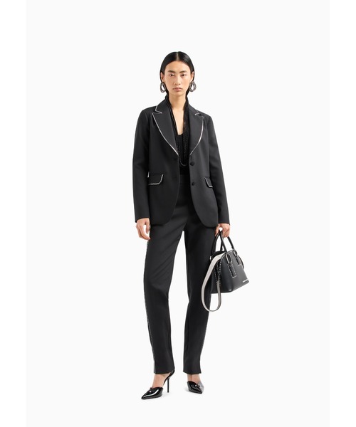 EMPORIO ARMANI（エンポリオアルマーニ）の「【エンポリオ アルマーニ】台形ハンドバッグ オプアートプリント（ハンドバッグ・レディース・ホワイト/ブラック・FREE）」の14枚目の写真