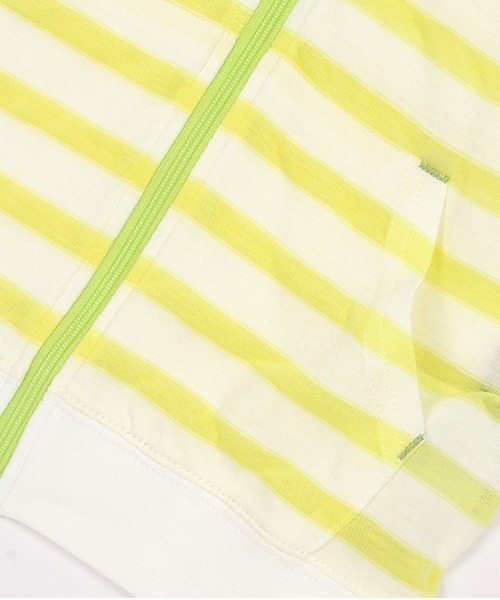 kladskap（クレードスコープ）の「ボーダー長袖ジップアップパーカ（パーカー・キッズ・ネイビー/イエロー・100cm/90cm/130cm/120cm/110cm/80ｃｍ）」の10枚目の写真