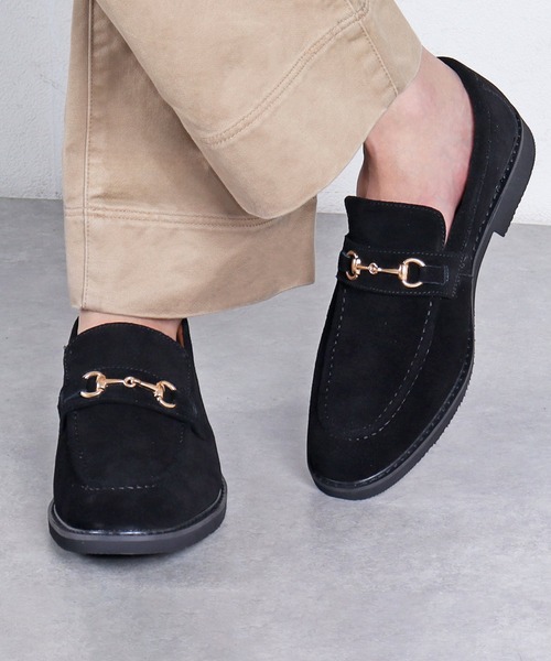 Dedes（デデス）の「Dedes/本革スエードビットローファー(6358)（ローファー・メンズ・ブラック/ブラウン/ダークブラウン/ネイビー/グレー/ベージュ・40/41/42/43/44）」の2枚目の写真