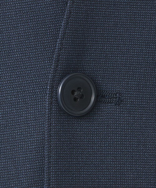 green label relaxing（グリーンレーベルリラクシング）の「A+ ピンチェック 1B ノーカラー ジャケット -ウォッシャブル・ストレッチ・防シワ-（ノーカラージャケット・メンズ・ブラウン/ネイビー・S/M/XL/L）」の17枚目の写真