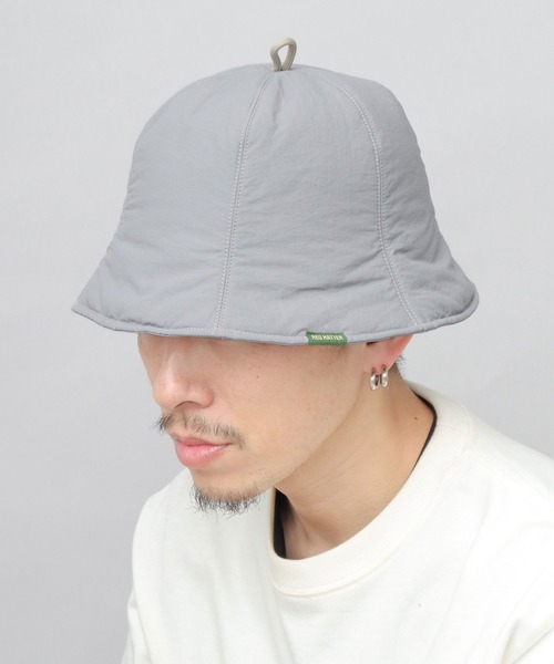 ReqHatter(レックハッター)の「シンサレート(Thinsulate)中綿入り ナイロン チューリップ型 サウナハット(ハット・メンズ・カーキ/オレンジ/グレー/ブルー/ブラック・FREE)」の12枚目の写真