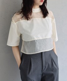cheriella | 【cheriella】WEB限定シアー切替えプルオーバー(シャツ/ブラウス)