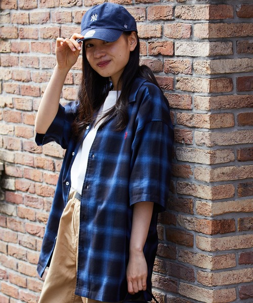 U.S. POLO ASSN.(ユーエスポロアッスン)の「U.S. POLO ASSN./ユーエスポロアッスン オープンカラーショートスリーブシャツ(シャツ/ブラウス・メンズ・ネイビー/インディゴブルー/ブラック×ホワイト/ブラック×ブルー・LL/S/M/L)」の18枚目の写真
