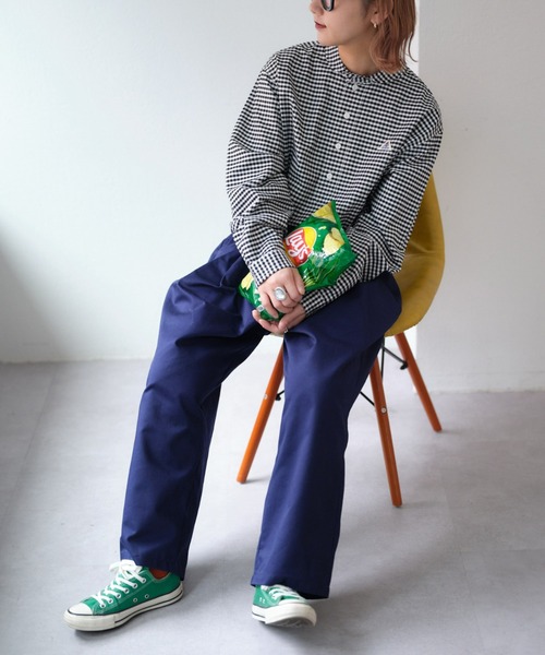 GEVACO（ゲバコ）の「【UNISEX】【GEVACO / ゲバコ】オックスショールカラープルオーバーシャツ長袖（シャツ/ブラウス・メンズ・ブラック/グリーン/ホワイト/チャコールグレー・LARGE/MEDIUM）」の19枚目の写真