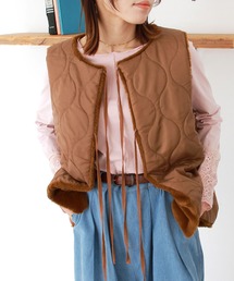 Crisp | 2wayファーキルトベスト(ベスト)