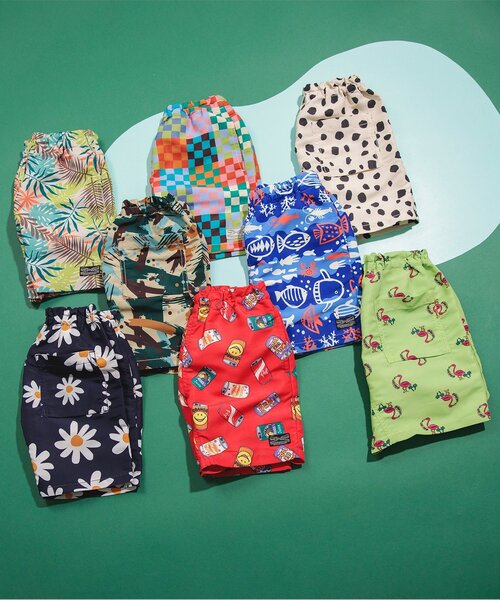 BREEZE（ブリーズ）の「【撥水加工】水陸両用総柄アクティブパンツ（その他パンツ・キッズ・アイボリー/カモフラージュ/チェック/レッド/ライム/ブルー/ネイビー/ベージュ・80/90/100/110/120/130/140）」の10枚目の写真