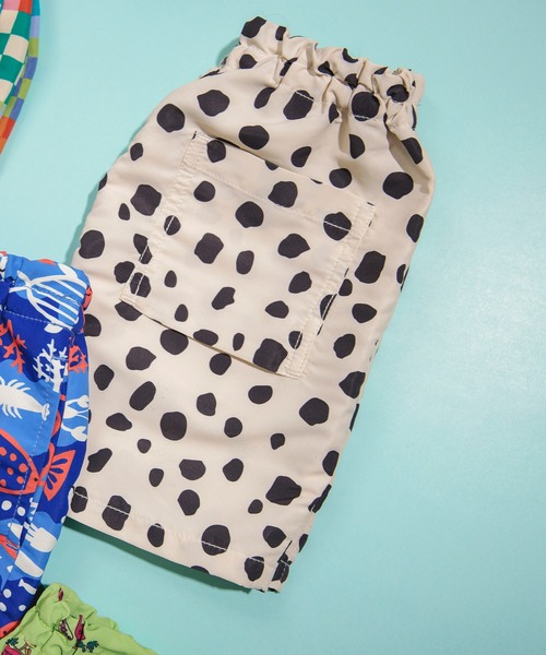 BREEZE（ブリーズ）の「【撥水加工】水陸両用総柄アクティブパンツ（その他パンツ・キッズ・アイボリー/カモフラージュ/チェック/レッド/ライム/ブルー/ネイビー/ベージュ・80/90/100/110/120/130/140）」の2枚目の写真