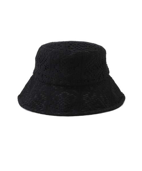 ROPE' PICNIC（ロペピクニック）の「ワイヤー入りレースハット（ハット・レディース・ブラック/キナリ・FREE）」の6枚目の写真