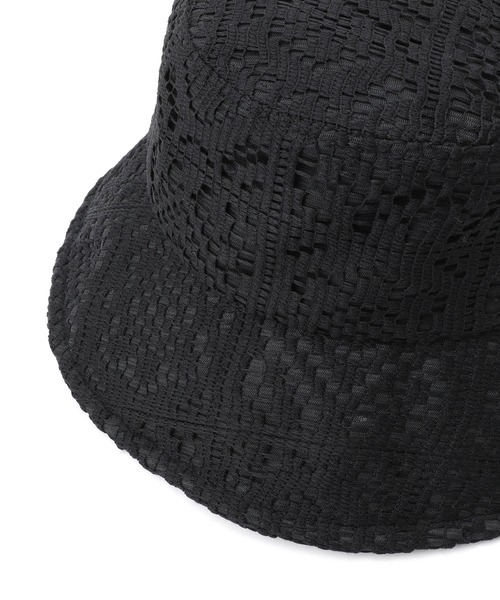ROPE' PICNIC（ロペピクニック）の「ワイヤー入りレースハット（ハット・レディース・ブラック/キナリ・FREE）」の8枚目の写真