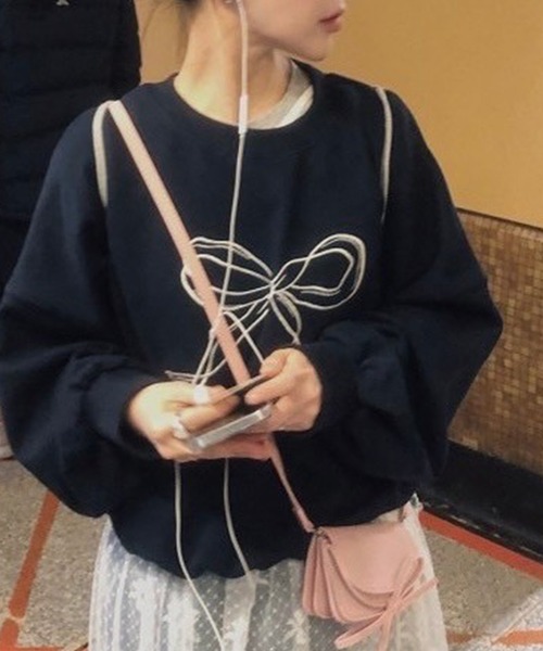 LYEON（リヨン）の「リボンチュールワンピース（ワンピース・レディース・オフホワイト・FREE）」の4枚目の写真