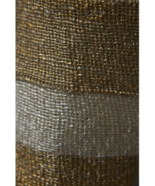 BLACK BY MOUSSY(ブラックバイマウジー)の「2tone plastic sisal bag(2トーンプラスチックサイザルバック)(かごバッグ・レディース・シルバー/ゴールド・FREE)」の9枚目の写真