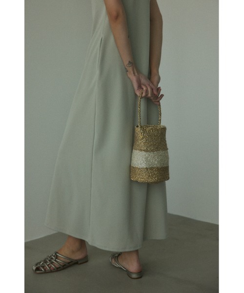 BLACK BY MOUSSY(ブラックバイマウジー)の「2tone plastic sisal bag(2トーンプラスチックサイザルバック)(かごバッグ・レディース・シルバー/ゴールド・FREE)」の11枚目の写真