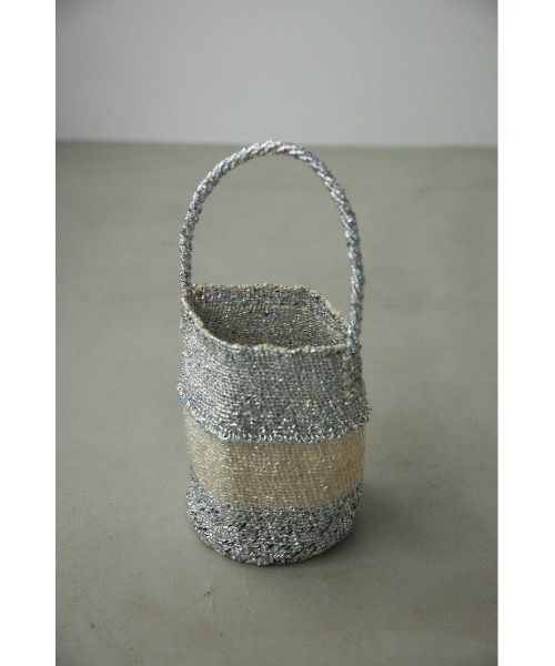 BLACK BY MOUSSY(ブラックバイマウジー)の「2tone plastic sisal bag(2トーンプラスチックサイザルバック)(かごバッグ・レディース・シルバー/ゴールド・FREE)」の16枚目の写真