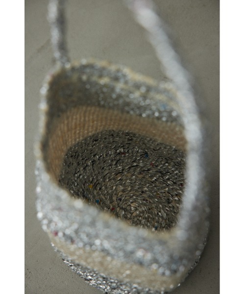 BLACK BY MOUSSY(ブラックバイマウジー)の「2tone plastic sisal bag(2トーンプラスチックサイザルバック)(かごバッグ・レディース・シルバー/ゴールド・FREE)」の18枚目の写真