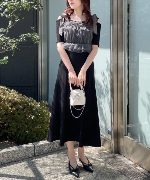 CHANEL ホワイトノースリーブワンピース 38 ANDY/アンディ】ジップデザイン/ シンプル/ ワンカラー