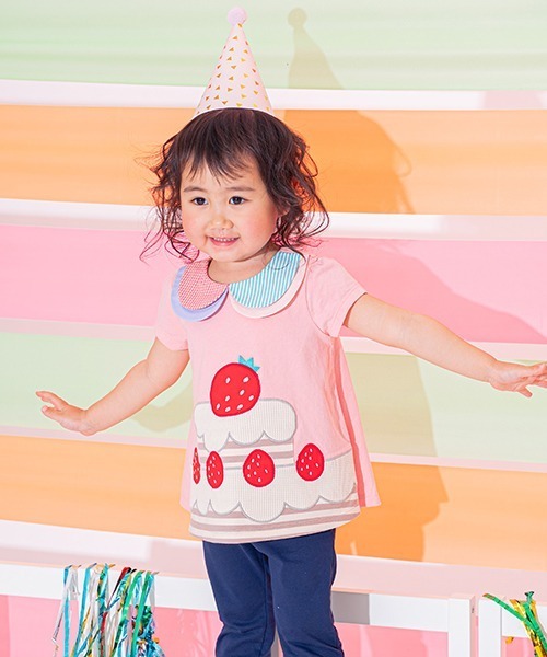 baby cheer（ベイビーチアー）の「ケーキTシャツ（Tシャツ/カットソー