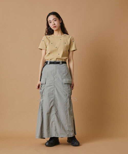 FREAK'S STORE(フリークスストア)の「【べストセラー】ミニハート刺繍 Tシャツ(Tシャツ/カットソー・レディース・ブラック/キャメル/オフホワイト・フリ-)」の16枚目の写真