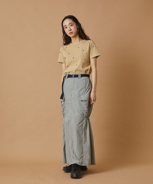 FREAK'S STORE(フリークスストア)の「【べストセラー】ミニハート刺繍 Tシャツ(Tシャツ/カットソー・レディース・ブラック/キャメル/オフホワイト・フリ-)」の17枚目の写真