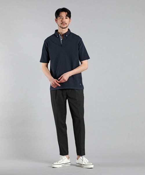 LANVIN SPORT ポロシャツ グレー ネイビー 公式】 ランバン スポール | LANVIN SPORT