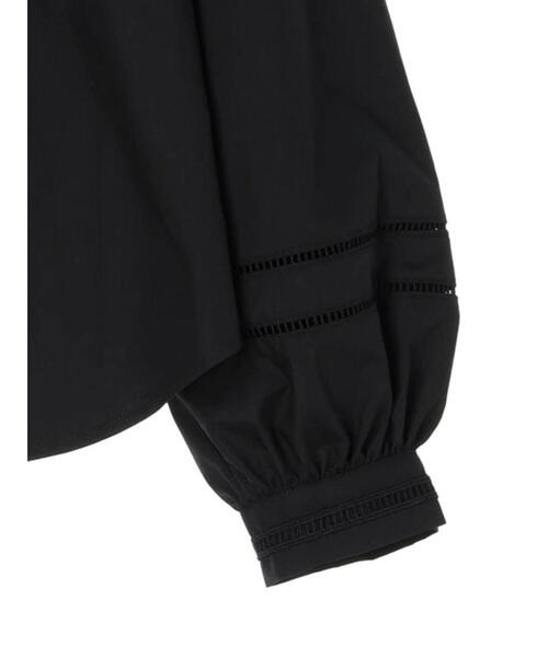 HALUHIROINE（ハルヒロイン）の「コットンレースカラーブラウス（シャツ/ブラウス・レディース・ブラック/オフホワイト・FREE）」の19枚目の写真