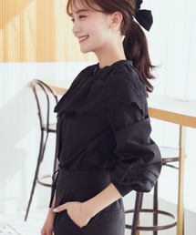 HALUHIROINE | コットンレースカラーブラウス(シャツ/ブラウス)