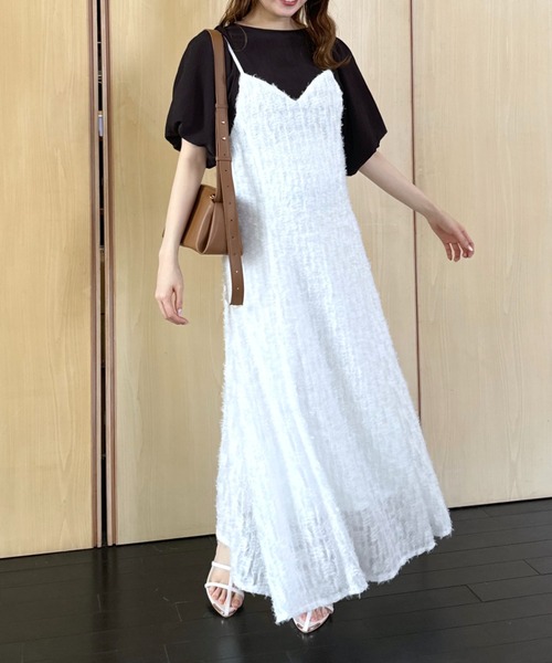 mysty woman（ミスティウーマン）の「［追加1］【WEB限定】フンワリパフスリーブブラウス　119296（シャツ/ブラウス・レディース・ブラック/アイボリー/グレイッシュブルー/ピンク・FREE）」の8枚目の写真