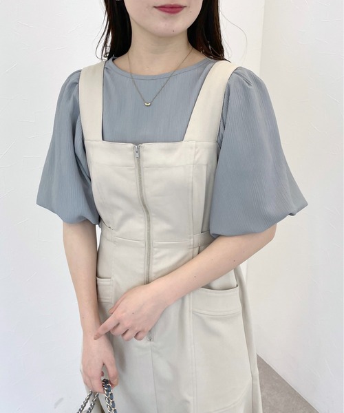 追加1］【WEB限定】フンワリパフスリーブブラウス 119296（シャツ