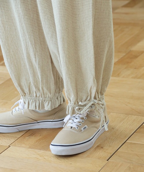 Crisp（クリスプ）の「チェックドロワーズパンツ（その他パンツ・レディース・グリーン/ベージュ・FREE）」の10枚目の写真